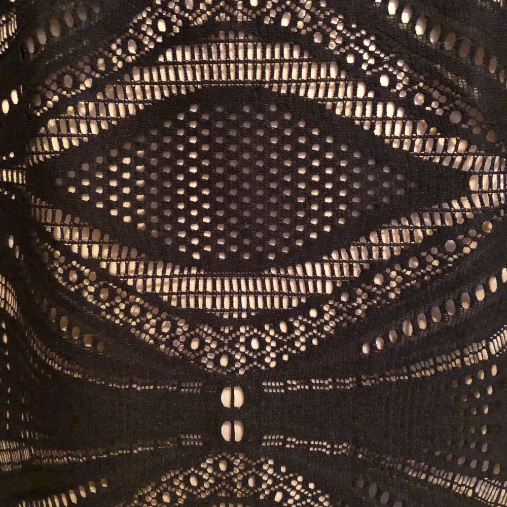 Maggy London Black Jewel Neckline Cocktail Dress - Picture 7 of 12